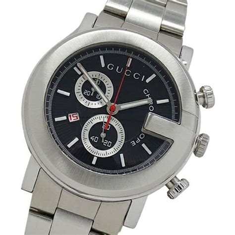 gucci 101m stainless steel men& 39|gucci 101m chronograph.